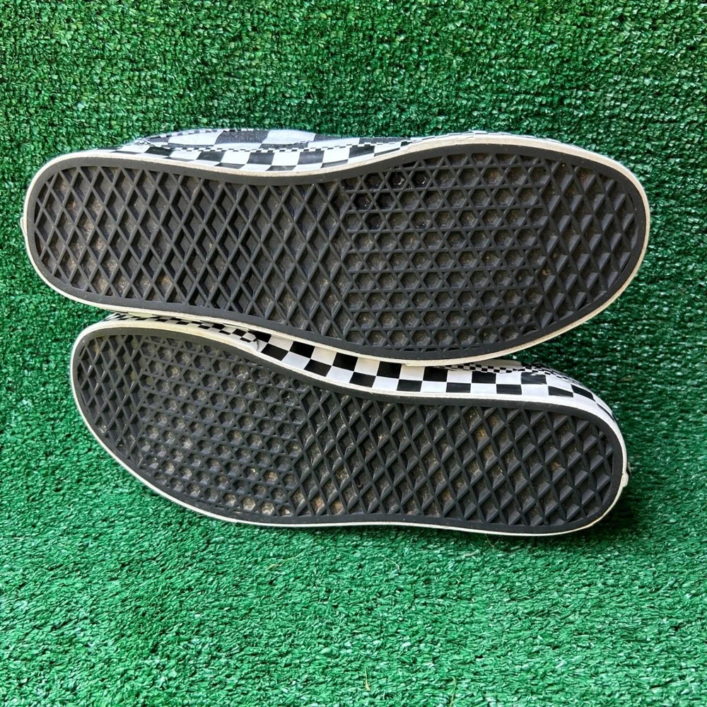 Vans Old Skool All Over Checkerboard Black White Mens 12 Low Top Sneakers